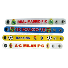 Custom Logo Printed PVC Wristband with Snap